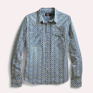 RRL 더블알엘 인디고 콘쵸 웨스턴 셔츠 류준열 이동휘 이진욱 뉴스보이 가죽 무스탕 폴로코트 폴로 랄프로렌