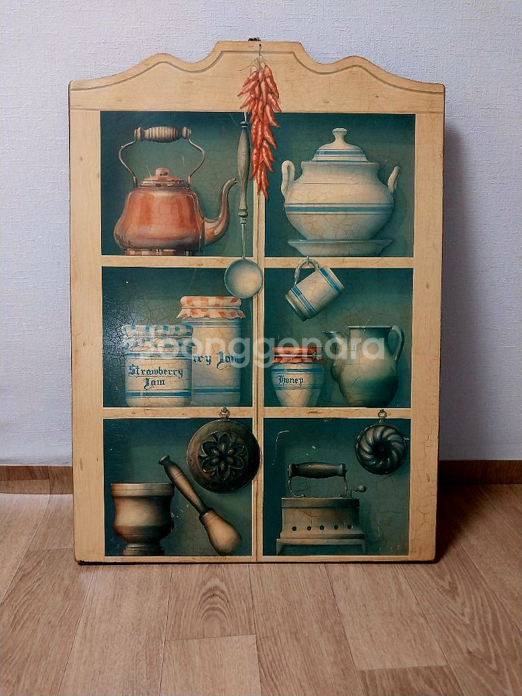 엔틱나무벽걸이--0