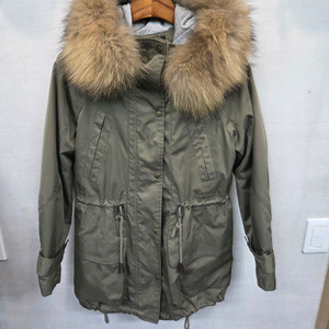 지오송지오 여성 라쿤퍼 야상 후드자켓 66