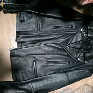 비바스튜디오 소가죽 라이더 자켓 L