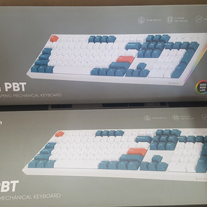 주연테크 JK01 PBT 화이트 갈축 8개