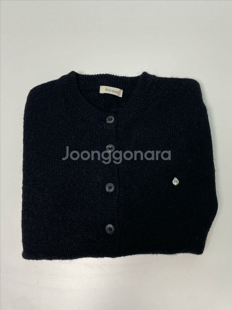 아비에무아 알파카 퍼프 슬리브 가디건 (블랙) 1사이즈--2