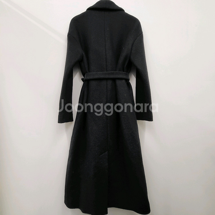 코스 벨티드 울 코트--5