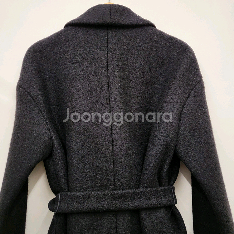 코스 벨티드 울 코트--6