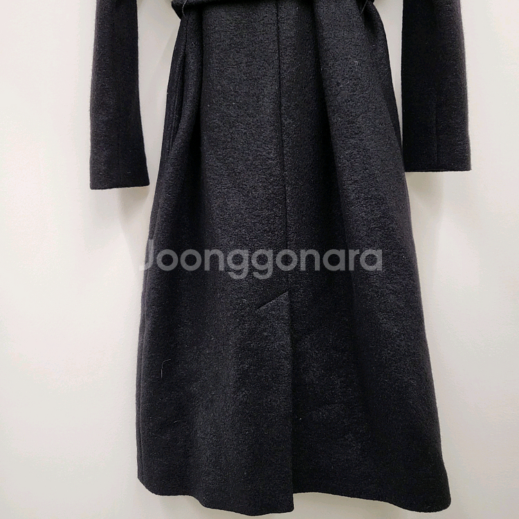 코스 벨티드 울 코트--7