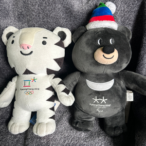 평창올림픽 마스코트 반다비 수호랑 봉제 인형 세트