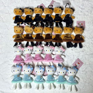 24개일괄) 공주 롱다리키티 명품드레스 인형키링 새상품 (태닝/일반)