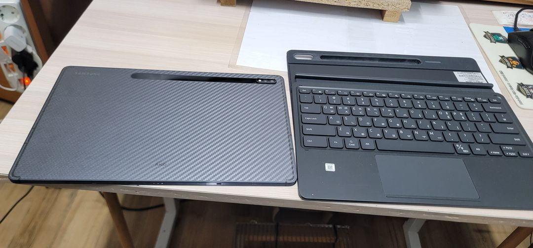 삼성 갤럭시탭S 7플러스 wi-fi 256g 완전 풀옵션, 정품 키보드 (S급 같은 A급)--3