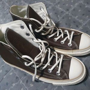 컨버스 하이 레더 240 브라운