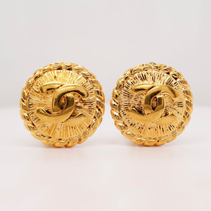 빈티지 샤넬 CC 코코마크2400 클래식 클립온 귀걸이