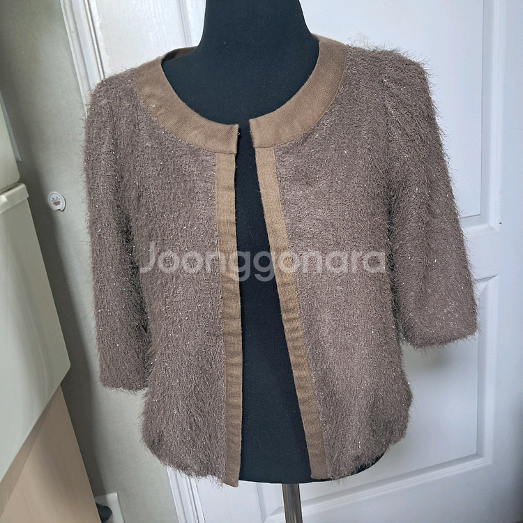 잇미샤 브라운 펄 가디건 44~55(상태상급)--0