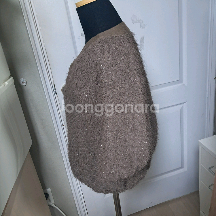 잇미샤 브라운 펄 가디건 44~55(상태상급)--1