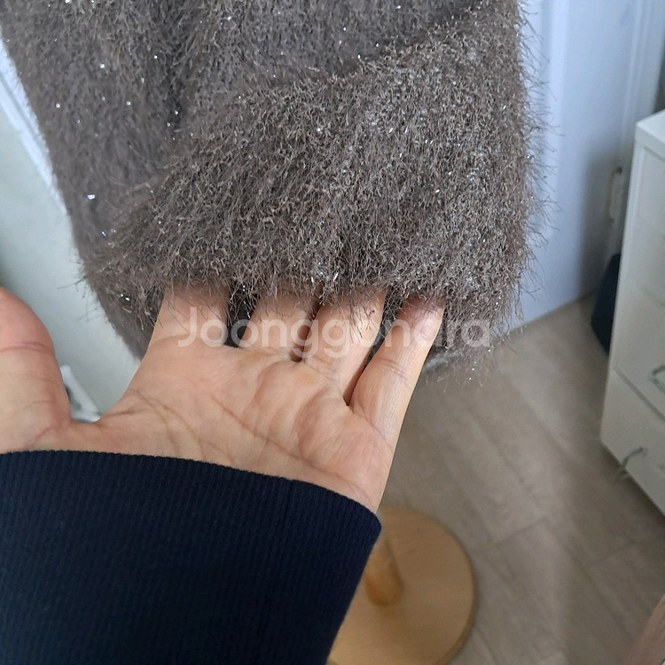 잇미샤 브라운 펄 가디건 44~55(상태상급)--5