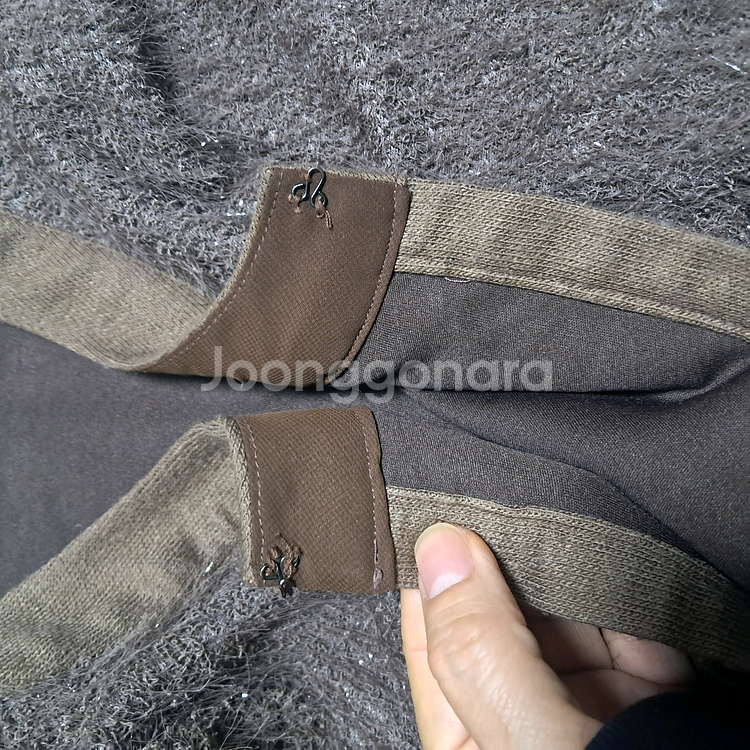 잇미샤 브라운 펄 가디건 44~55(상태상급)--7