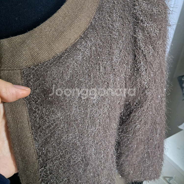 잇미샤 브라운 펄 가디건 44~55(상태상급)--9