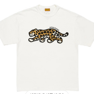 [L] 휴먼 메이드 애니멀 그래픽 티셔츠 화이트 압구정 익클