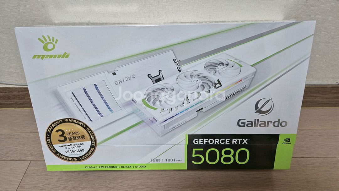 미개봉) 만리 RTX 5080 화이트 가야르도 갈라도 새제품 (무상AS 3년)--0