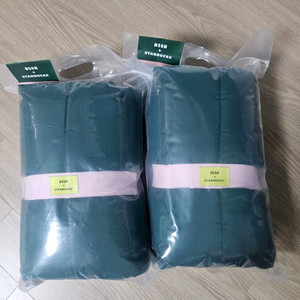 스타벅스 블랭킷 그린.블루