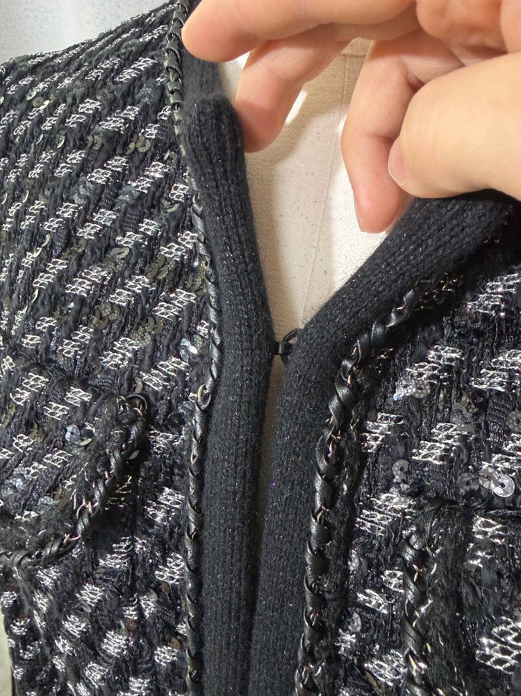 미샤 금속 트리밍 장식 트위드 자켓-미착용 새상품--1