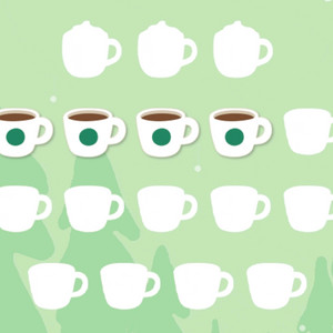 스타벅스 프리퀀시 일반 4개