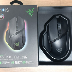 (박풀S급) 정발 RAZER 바실리스크 V3 프로 35K 무선 게이밍 마우스