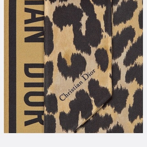 [정품] Dior 레오파드 미차 실크 트윌리
