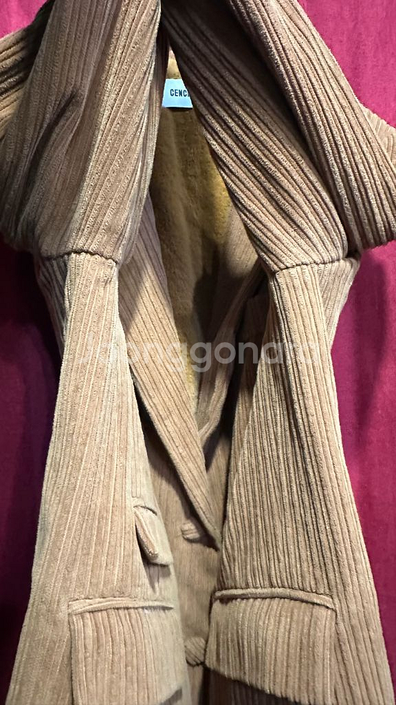 센치 코듀로이 박스핏 기모 자켓 FREE--6