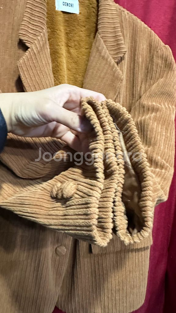 센치 코듀로이 박스핏 기모 자켓 FREE--5