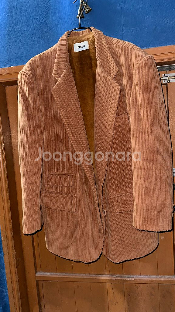 센치 코듀로이 박스핏 기모 자켓 FREE--0