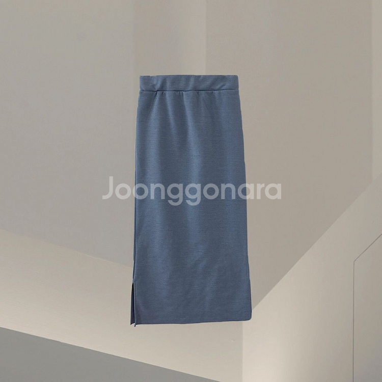 가을 겨울 밴딩 트임 h라인 기모 스커트 롱스커트 치마--0