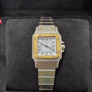 까르띠에 산토스 까레 스몰 콤비 오토 이미지