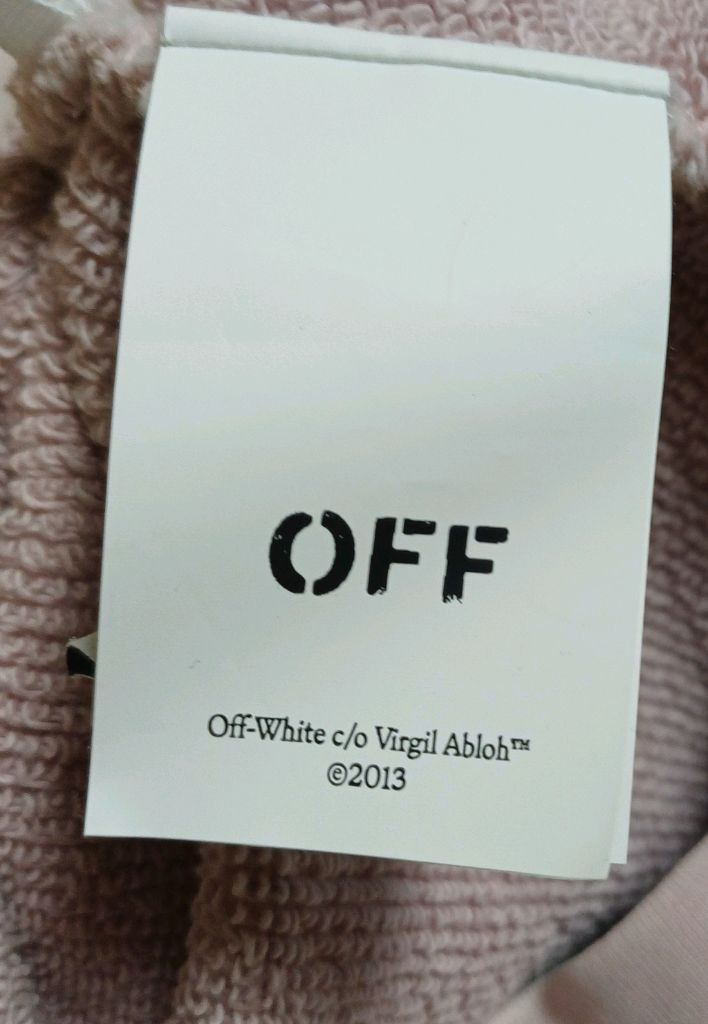 이태리 오프화이트 런드리 오버 후디 핑크 XS 23년9월제조 이미지