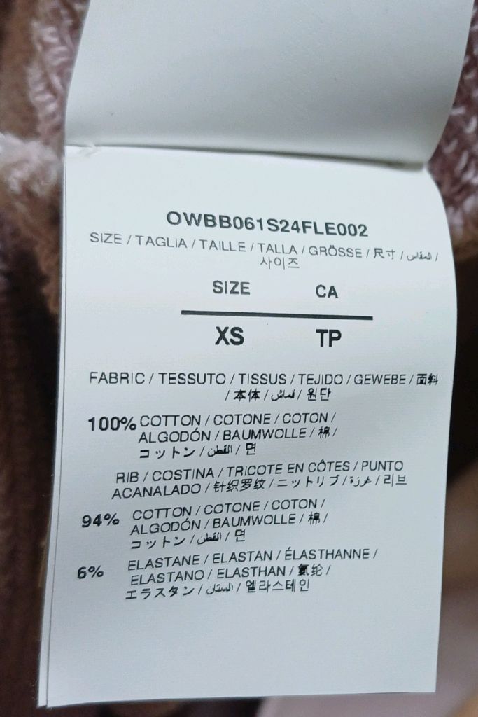 이태리 오프화이트 런드리 오버 후디 핑크 XS 23년9월제조 이미지