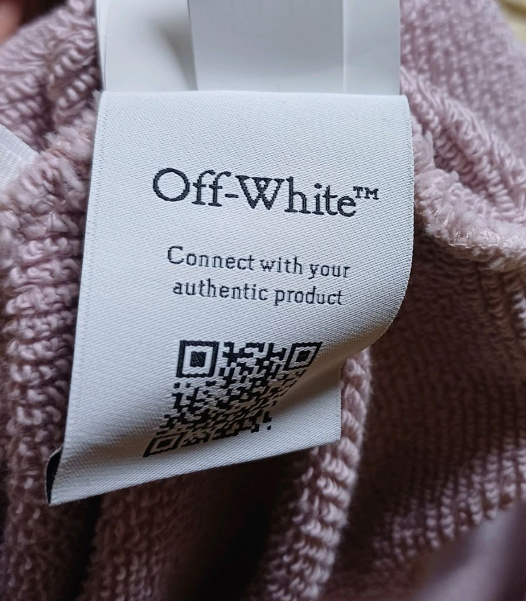 이태리 오프화이트 런드리 오버 후디 핑크 XS 23년9월제조 이미지