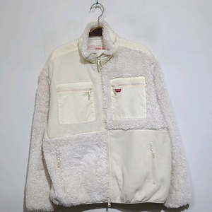(XL) 리바이스 플리스 점퍼 아이보리 뽀글이 후리스 자켓