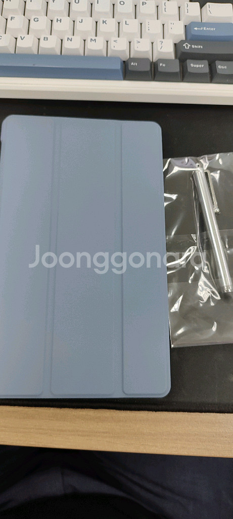 환불가능)A7 Lite 라벤더 북커버 +펜(새제품)--2