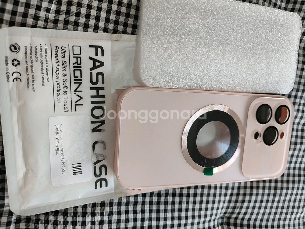 환불가능)아이폰 16 Pro 핑크 케이스 (새상품)--3