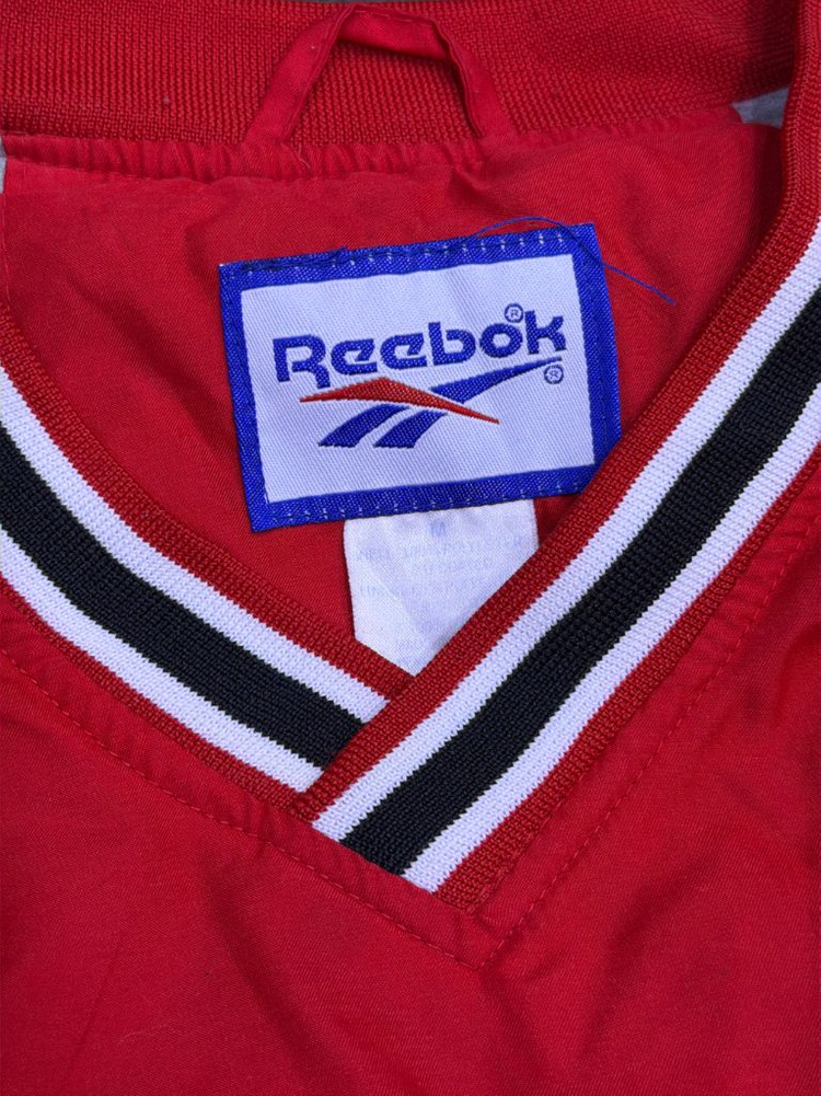 리복 클래식 올드스쿨 V넥 숄더 자수 웜업 바람막이 M--6