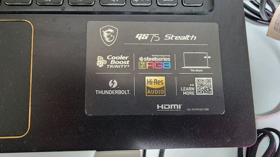 MSI GS75 Stealth 게이밍 노트북 i7 RTX2060 이미지