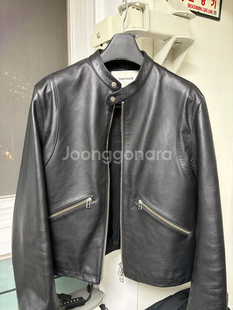 토니웩 이탈리안 레더 카프레이서 자켓 XL--1