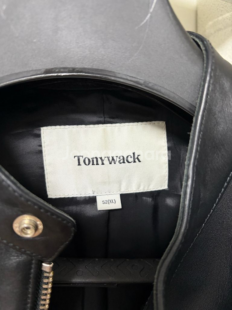 토니웩 이탈리안 레더 카프레이서 자켓 XL--2