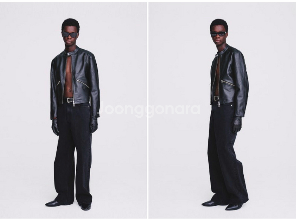 토니웩 이탈리안 레더 카프레이서 자켓 XL--0