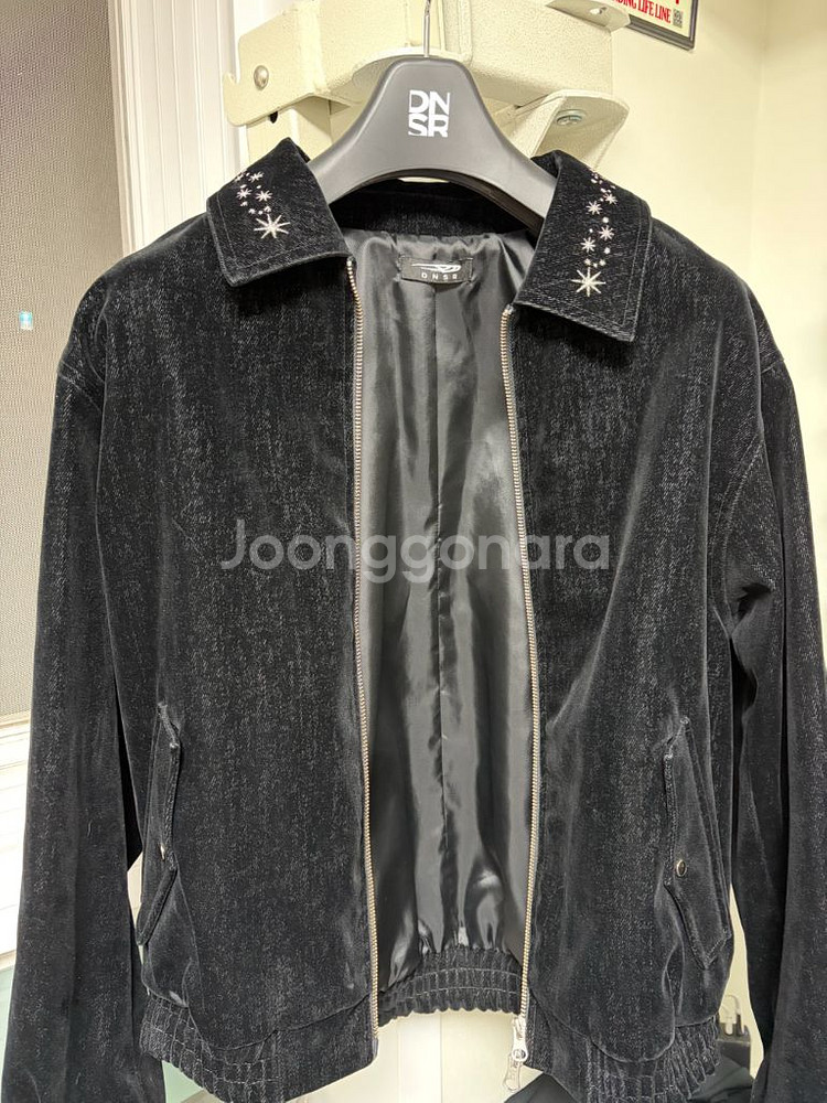 DNSL 디앤에스알 벨벳 데님 자켓 L--3