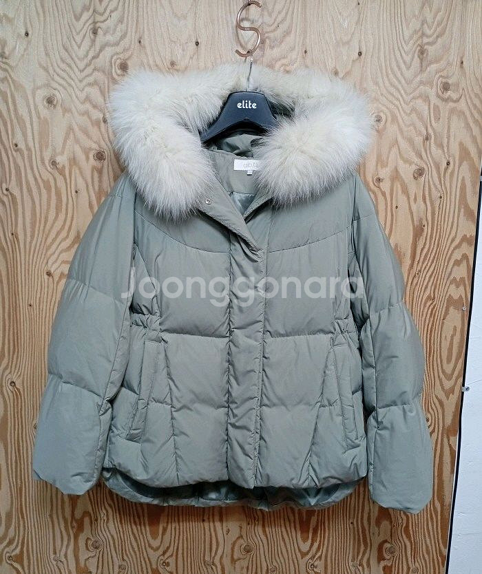 ab.f.z 천연폭스후드 덕다운 패딩 쟈켓--0