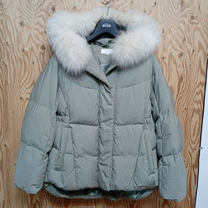 ab.f.z 천연폭스후드 덕다운 패딩 쟈켓