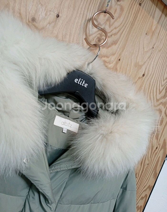 ab.f.z 천연폭스후드 덕다운 패딩 쟈켓--1