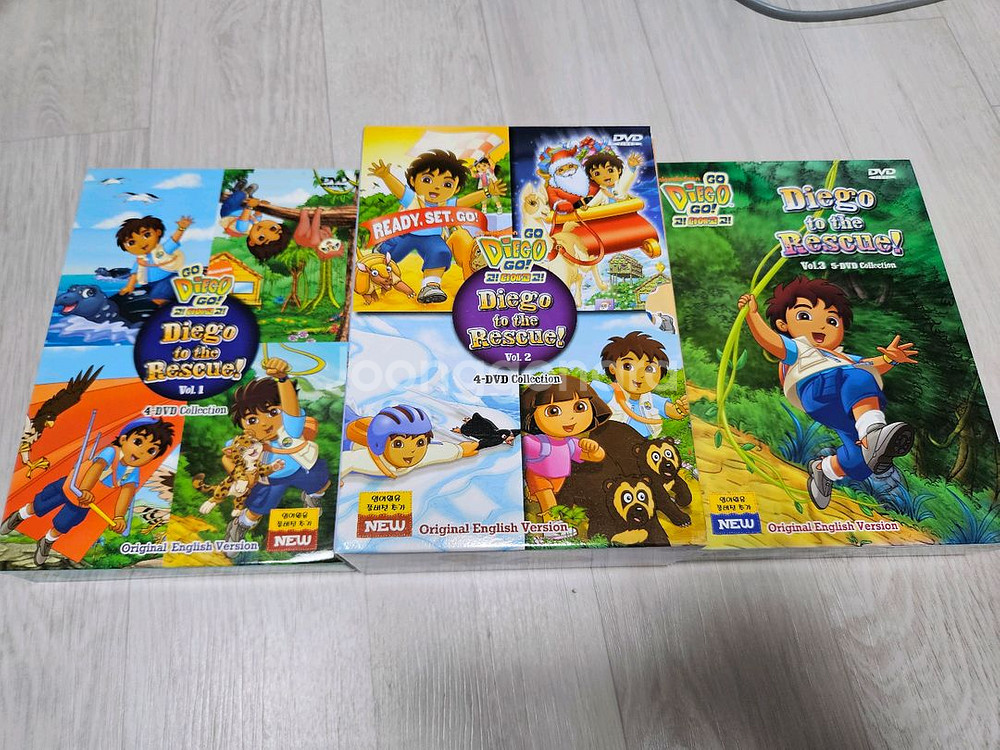 디에고 dvd 1,2,3집+디에고 리더스북 세이펜버전1단계 11권--0