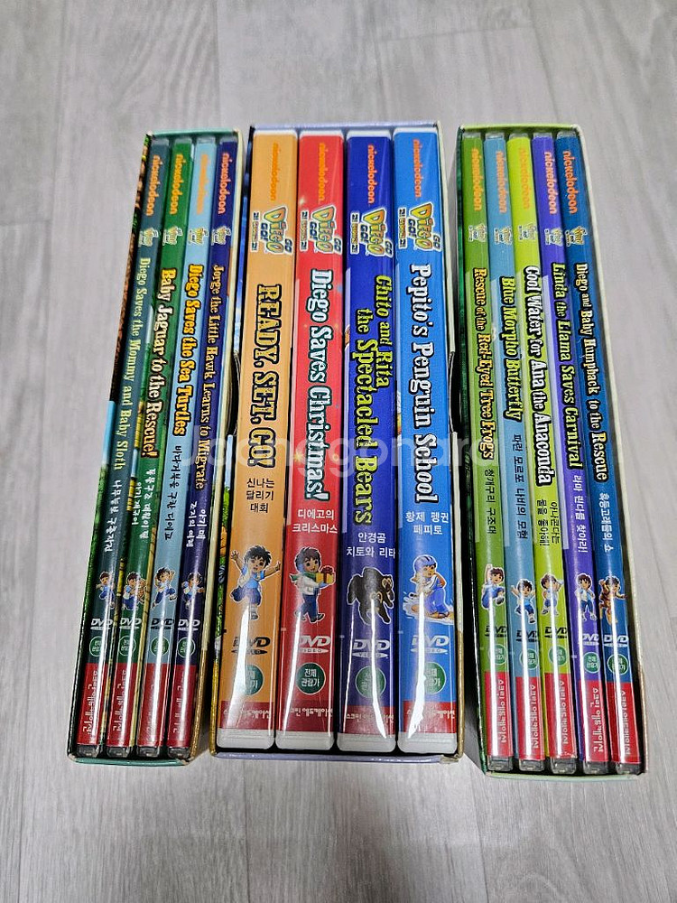 디에고 dvd 1,2,3집+디에고 리더스북 세이펜버전1단계 11권--1