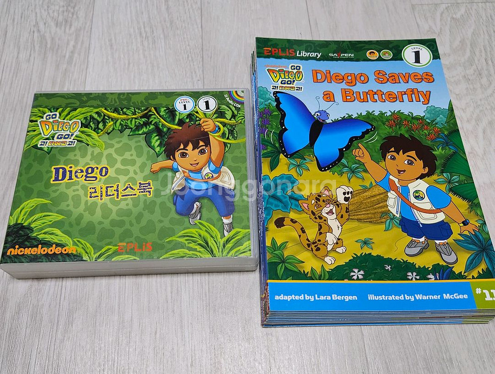 디에고 dvd 1,2,3집+디에고 리더스북 세이펜버전1단계 11권--2