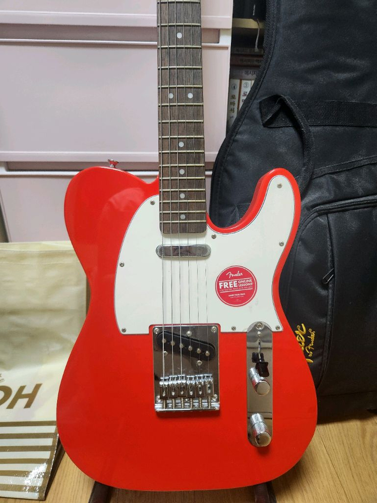 일렉기타 펜더 스콰이어 어피니티 레드 이미지